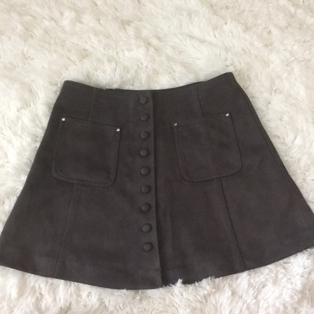 Suede Skirt